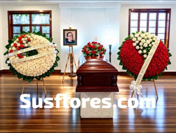 IMAGEN EN SALA DE CORONAS FUNEBRES